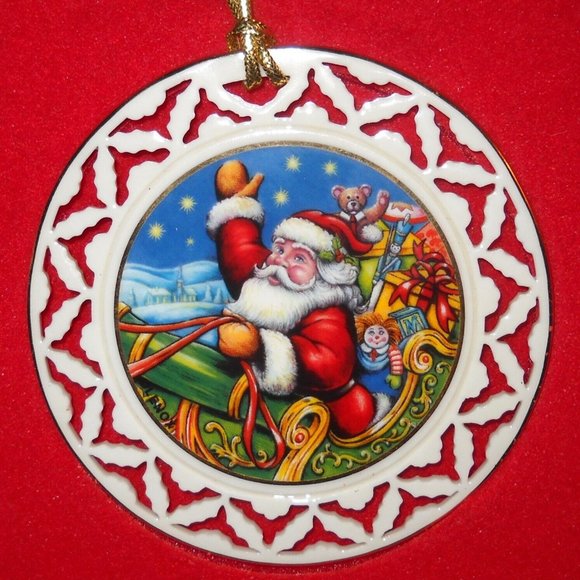 Lenox Christmas Stories Ornament Twas the Night Before AND TO ALL A GOOD NIGHT - Picture 3 of 7